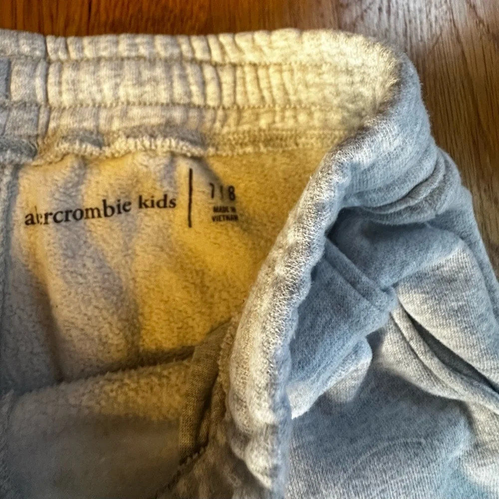 Boys Abercrombie Kids Light Gray Joggers